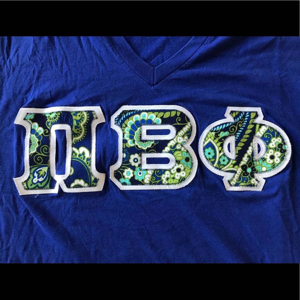 Dark Blue Pi Beta Phi Stitched Letters - image 2
